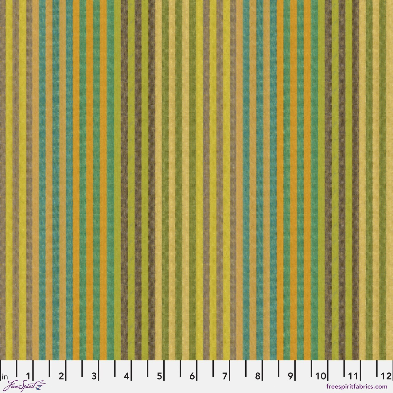 Caterpillar Stripe in Sprout (wsgp001.sprout) | Woven Stripes | Kaffe Fassett | Free Spirit